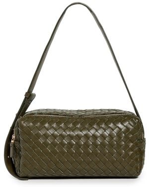 Elleme Trousse Woven Leather Shoulder Bag - Green