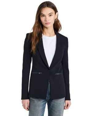 Veronica Beard Scuba Jacket - Blue