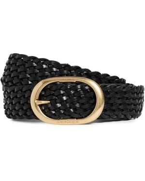 FAVORITE DAUGHTER The Woven Jean Belt - Black