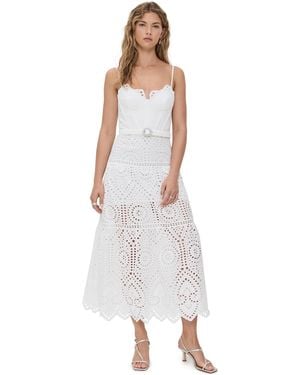 Generation Love Zuria Cotton Eyelet Maxi Dress - White