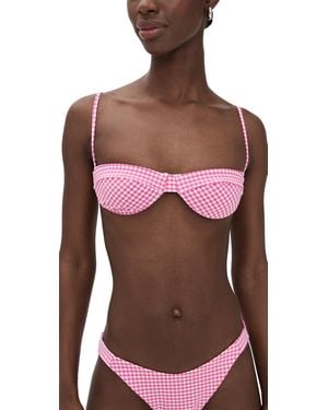 Onia Brigitte Bikini Top - Red