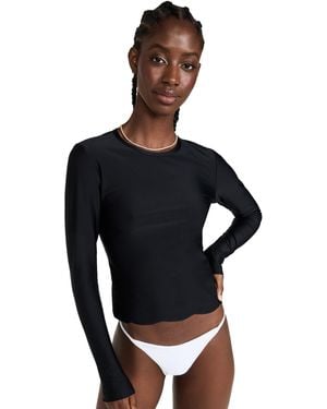 Cover Swim Scallop Swim Tee - White