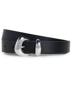 GOOD AMERICAN Metal Buckle Belt - Black