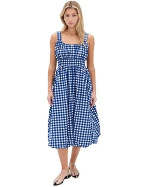 Sea Neci Gingham Tank Dress - Blue