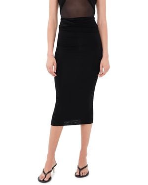 Wardrobe NYC Closet. Nyc Translucent Midi Skirt - Black