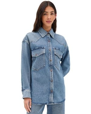 Agolde Lotta Shirt - Blue