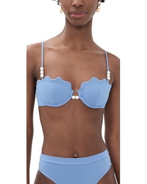 LSPACE Sunrise Shell Bikini Top - Blue