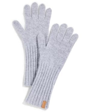 Vince Boiled Cashmere Knit Gloves - White