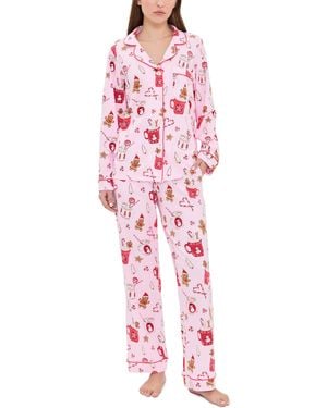 Bedhead PJs Long Sleeve Classic Pajama Set - Pink
