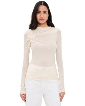 Agolde Lissa Long Sleeve Tee - White