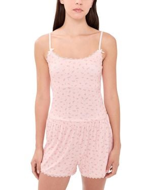 Z Supply Better Off Ditsy Tank - Pink