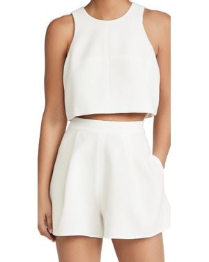 Black Halo Sanibel 2 Piece Romper - White