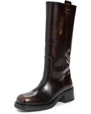 Alohas Sajan Leather Boots - Black