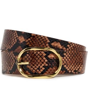 B-Low The Belt Kyra Python Belt - Brown
