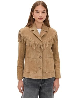 Blank NYC Herbal Therapy Suede Jacket - Green
