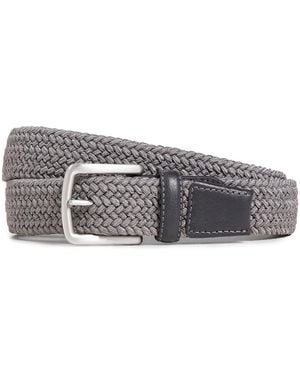Faherty Stretch Woven Belt - Black
