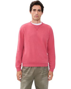 Marine Layer Relaxed Cloud 9 Fleece Crewneck Sweatshirt - Pink