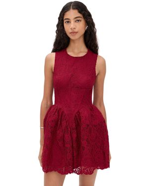 Bardot Luisa Lace Mini Dress - Red