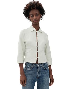 With Jean Reya Jacket - White