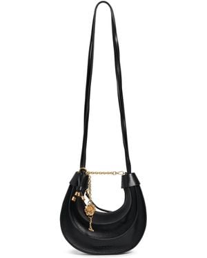 FARM Rio Leather Small Banana Bag - Black