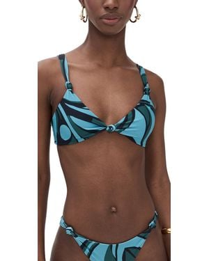 Mikoh Swimwear Lula Bikini Top - Blue