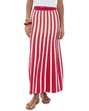 Escvdo Manglar Maxi Skirt - Red