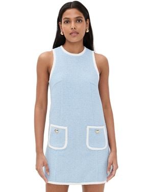 Cinq À Sept Contrast Auden Dress - Blue
