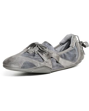 Acne Studios Bilaria Tumbled Suede Ballet Sneakers - Multicolor