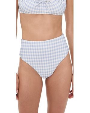 Reformation Ana Bikini Bottoms - White