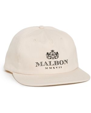 Malbon Golf Monarch Snapback Hat - White