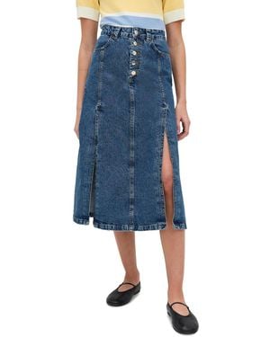 ALIGNE Troy Midi Skirt - Blue