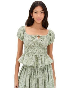 La Maregold Iris Top - Green