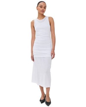 BITE STUDIOS Romana Layered Sheer Tank Dress - White