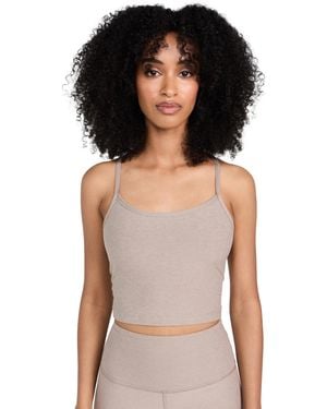 Beyond Yoga Spacedye Slim Racerback Cropped Tank - Black