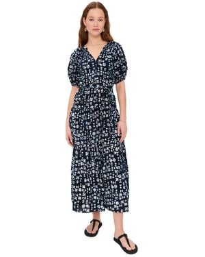 Apiece Apart Uva Romantic Maxi Dress - Blue