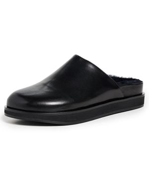 Wandler Vera Slides/Shearling - Black