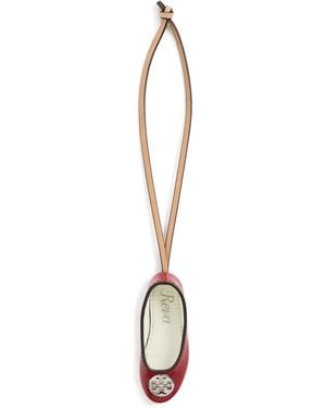 Tory Burch Reva Ballet Leather Bag Charm - Multicolor