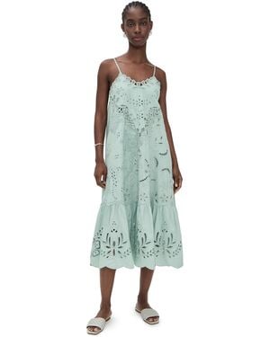 Sea Iyla Soutache Slip Midi Dress - Green