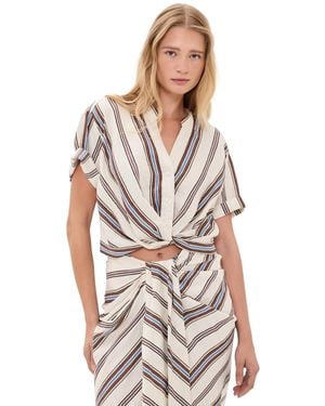 A.L.C. A. L.C. Leonore Linen Top - Multicolor