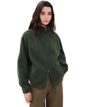 Rains Fleece Zip Jacket - Green