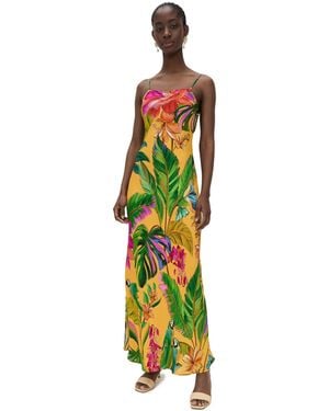 FARM Rio Birds Singing Slip Maxi Dress - White
