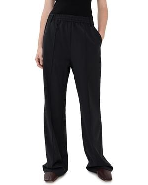 Tibi Tropical Wool Scottie Sweatpants - Black