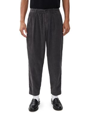 Universal Works Pleated Corduroy Track Pants - Black