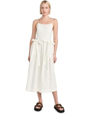 Damson Madder Penelope Dress - White