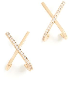Shashi Kriss Kross Earrings - Metallic