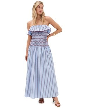 Line & Dot Getty Dress - Blue