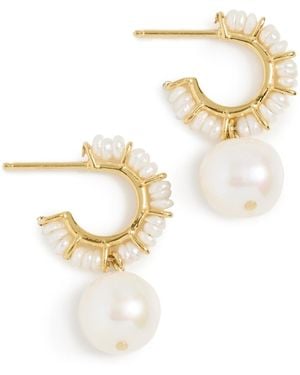 Chan Luu Maiden Hoop Earrings - White