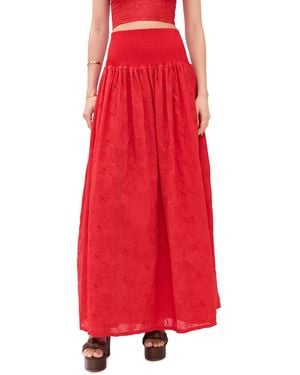 The Lulo Project The Drift Skirt - Red
