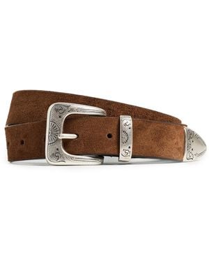 Anderson's Narrow Casual Nubuck Belt - Multicolour