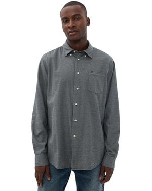 Barbour Turner Tailored Houndstooth Shirt - Black